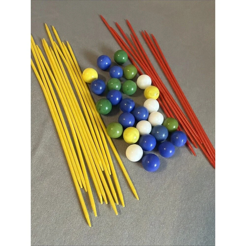 Vintage 1974 Kerplunk Game Replacement Marbles and Sticks By Ideal